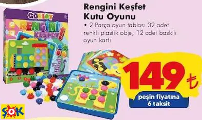 GOKİDY RENGİNİ KEŞFET KUTU OYUNU